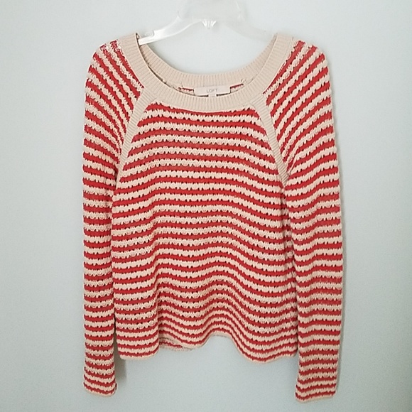 LOFT Sweaters - Ann Taylor LOFT Striped Knit Sweater Size Small